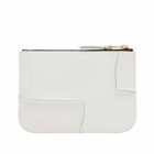 Comme des Garçons Wallet SA8100RH Reversed Hem Wallet in White 