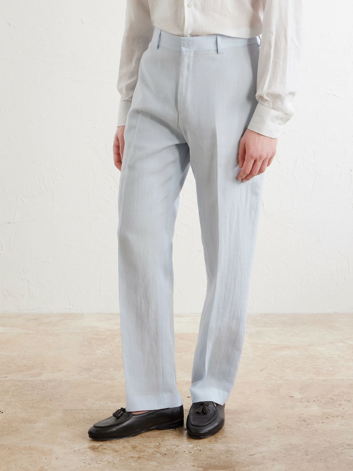 Paul Smith - Straight-Leg Linen Suit Trousers - Blue