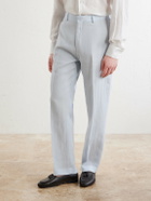 Paul Smith - Straight-Leg Linen Suit Trousers - Blue