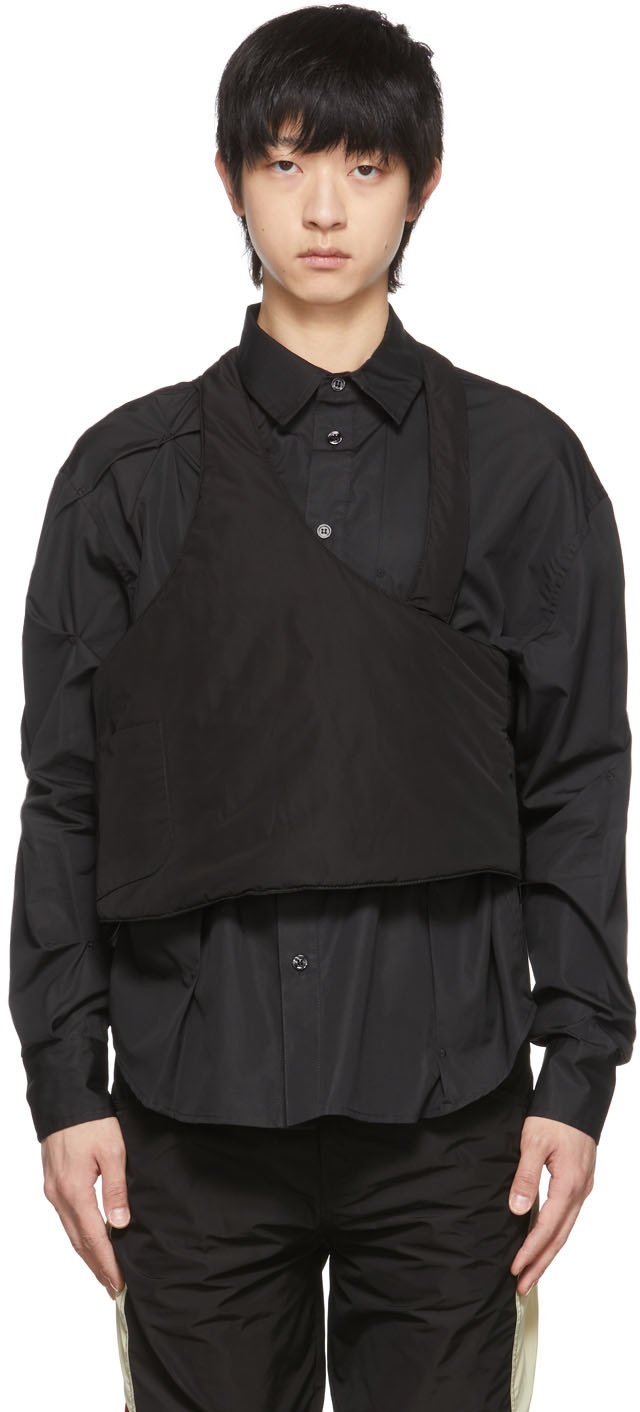 Kusikohc SSENSE Exclusive Black Polyester Vest