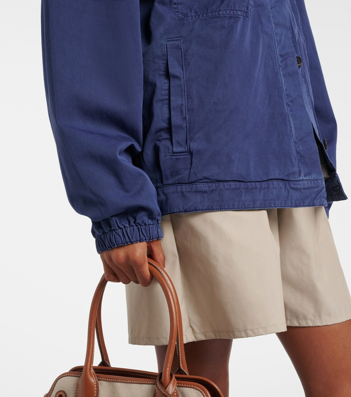 Miu Miu Cotton twill blouson jacket