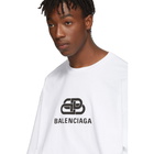 Balenciaga White Oversized BB T-Shirt