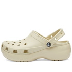 Crocs Women's Classic Platform Clog in Bone