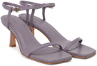 ANINE BING Purple Invisible Heeled Sandals