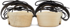Maison Margiela Black Leather Clog Sandals