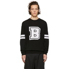 Balmain Black Knit Logo Sweater