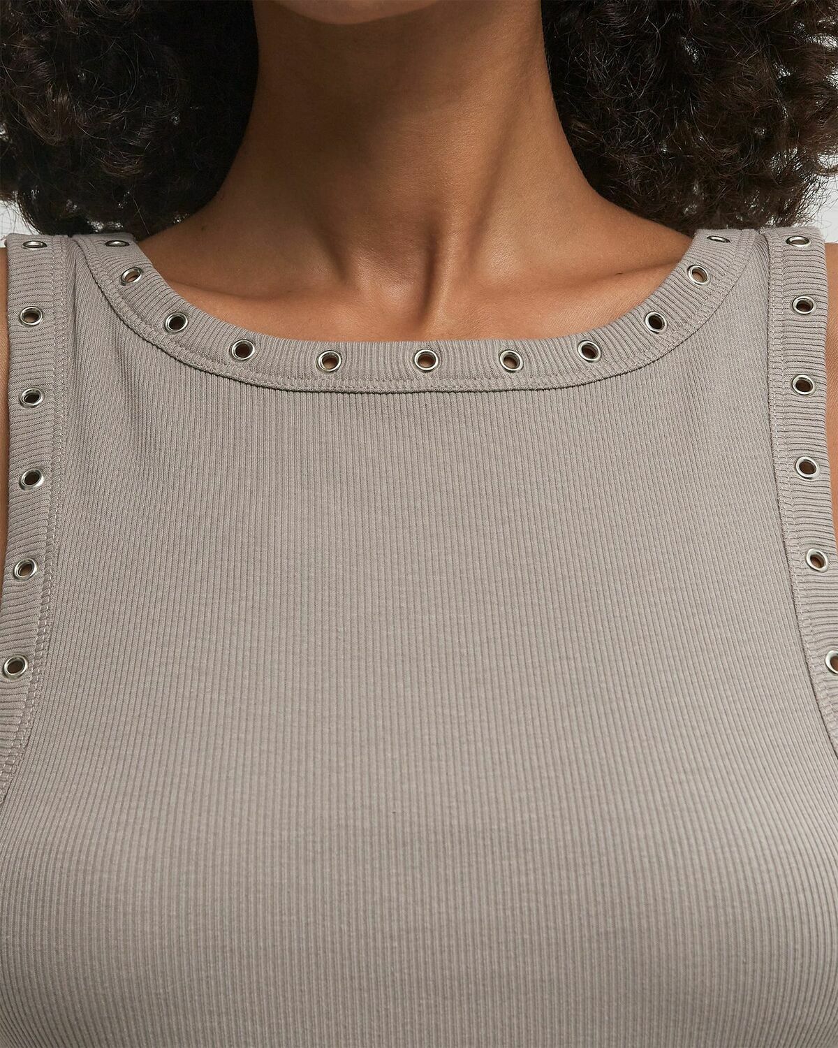 Gestuz GZDREW REVERSIBLE EYELET DRESS Grey Women