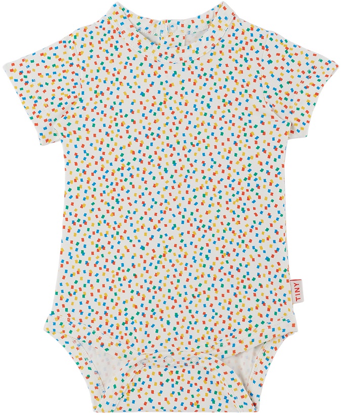 Photo: TINYCOTTONS Baby Off-White Confetti Bodysuit
