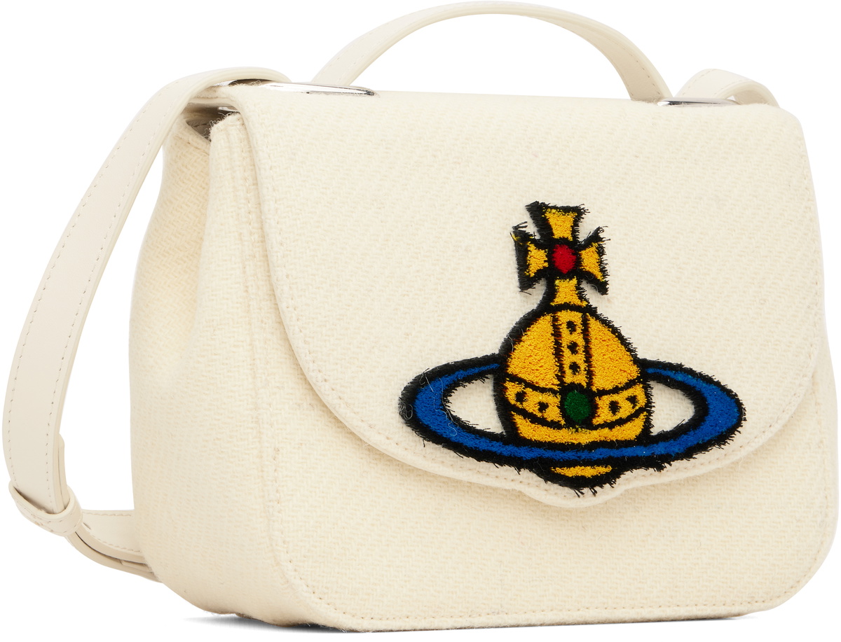 Vivienne Westwood Off-White Linda Medium Crossbody Bag
