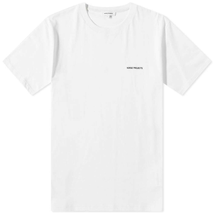 Photo: Norse Projects Men's Johannes Standard Logo T-Shirt in White
