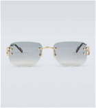 Cartier Eyewear Collection Monogram rectangular sunglasses