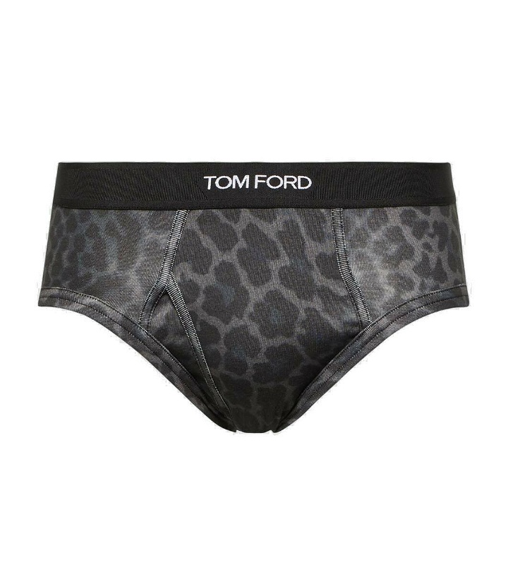 Photo: Tom Ford Leopard-print cotton-blend boxer briefs