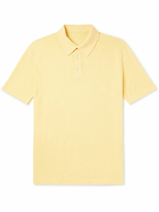 Photo: Anderson & Sheppard - Organic Cotton Polo Shirt - Yellow