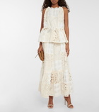 Zimmermann - Andie cotton-blend midi skirt