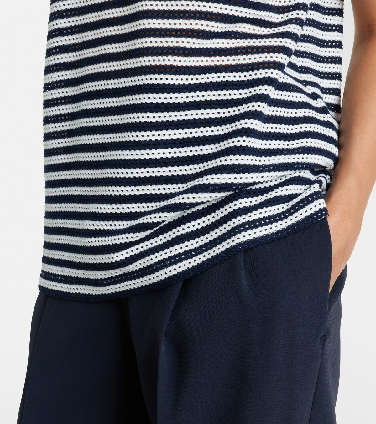 Max Mara Striped cotton-blend jersey T-shirt