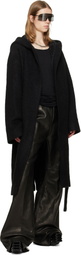 Rick Owens Black Tower Bolan Bootcut Leather Pants