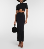 Christopher Esber Maparadita ribbed-knit maxi skirt