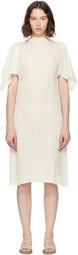 Baserange Off-White Folio Midi Dress
