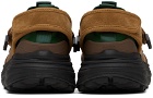 Suicoke Brown & Green Tred Sneakers
