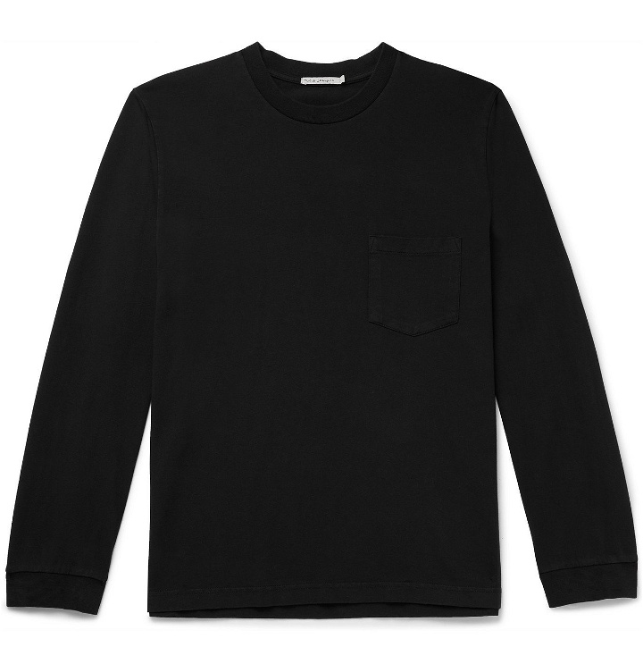Photo: Nudie Jeans - Rudi Garment-Dyed Organic Cotton-Jersey T-Shirt - Black