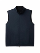 Loro Piana - Reversible Storm System Shell and Super Wish Virgin Wool Gilet - Blue