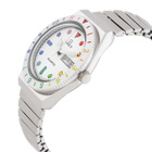 Timex Q Rainbow Quartz Silver Dial Expansion Band Ladies Watch TW2V66000
