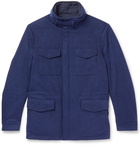 Loro Piana - Storm System Reversible Cashmere-Jersey Field Jacket - Blue