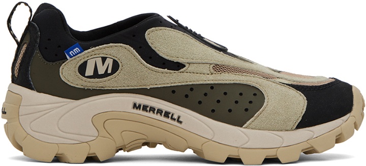 Photo: Merrell 1TRL Khaki & Black Nicole McLaughlin Edition Moc Speed Streak Evo SE X Sneakers