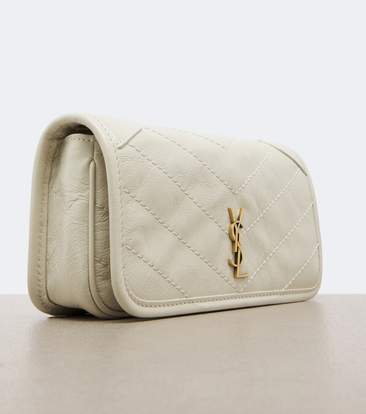 Saint Laurent Niki leather wallet on chain