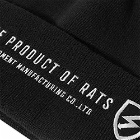 Rats Men's Knit Cap Bolt in Black