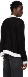 Andersson Bell Black & White Zip Cardigan