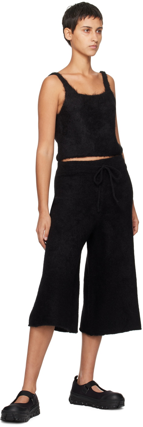 AMOMENTO Black Drawstring Shorts