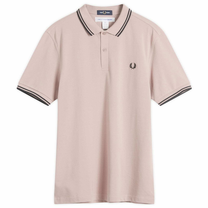 Photo: Comme des Garçons SHIRT Men's x Fred Perry Polo Shirt in Rose
