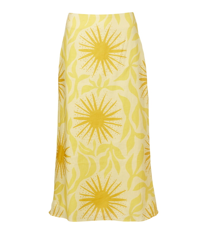 Photo: Cala de la Cruz Fabiana printed linen midi skirt