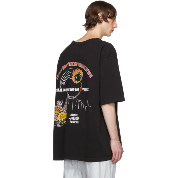 Warren Lotas SSENSE Exclusive Black Montreal T-Shirt