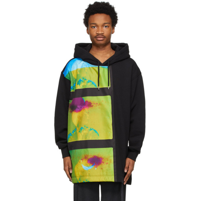 Dries Van Noten Black Len Lye Edition Oversized Graphic Hoodie Dries Van  Noten