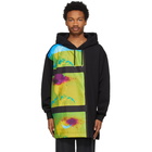 Dries Van Noten Black Len Lye Edition Oversized Graphic Hoodie