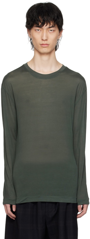 Photo: LEMAIRE Gray Soft Long Sleeve T-Shirt