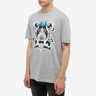 Versace Men's Logo Crest T-Shirt in Grey