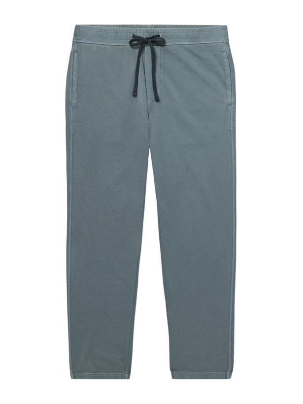 Photo: James Perse - Loopback Supima Cotton-Jersey Sweatpants - Blue