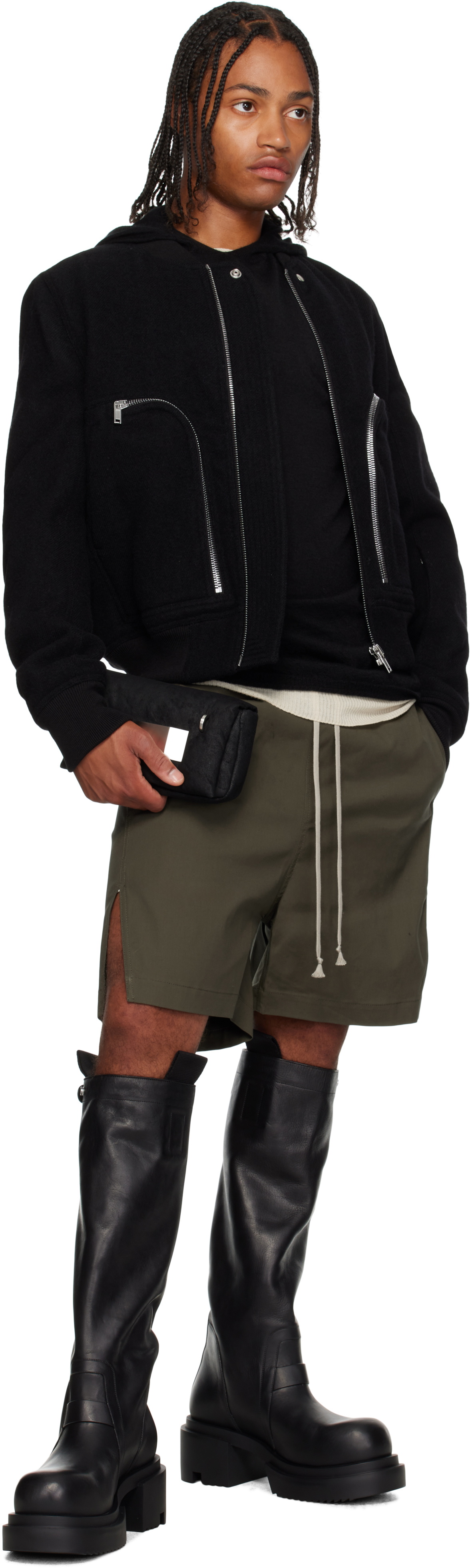 Rick Owens Black Concordians Pillow Griffin Bag
