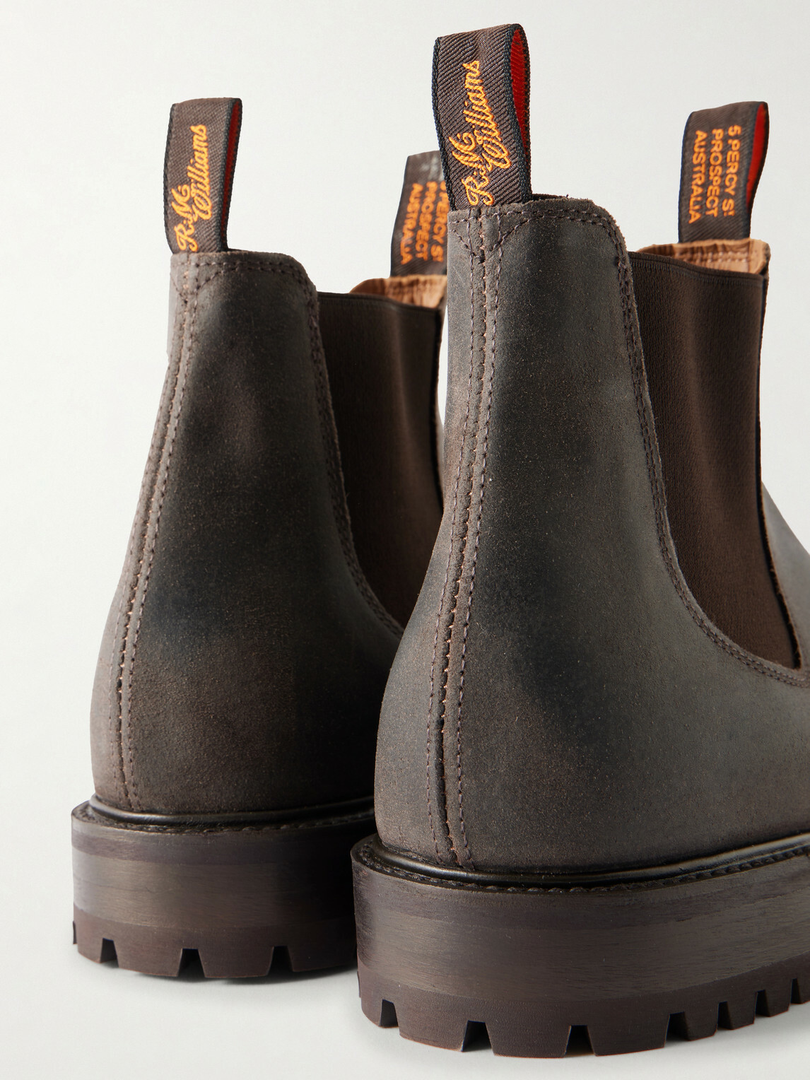 R.M.Williams - Gardener Waxed-Suede Chelsea Boots - Brown