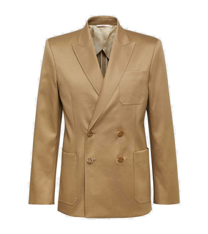 Photo: Valentino VLogo Signature cotton satin blazer