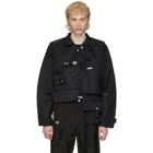 Heliot Emil Black Layered Jacket