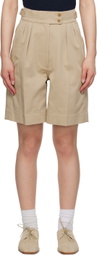 Nothing Written Beige Heritage Shorts