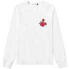 Undercover Men's Long Sleeve Heart Logo T-Shirt in White