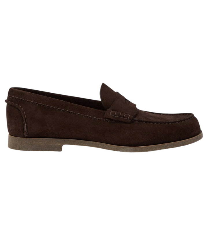 Photo: Dunhill Suede penny loafers