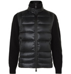 Moncler Grenoble - Wool-Blend and Quilted Shell Down Ski Jacket - Black