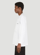 CDG Long Sleeve Big T-Shirt in White