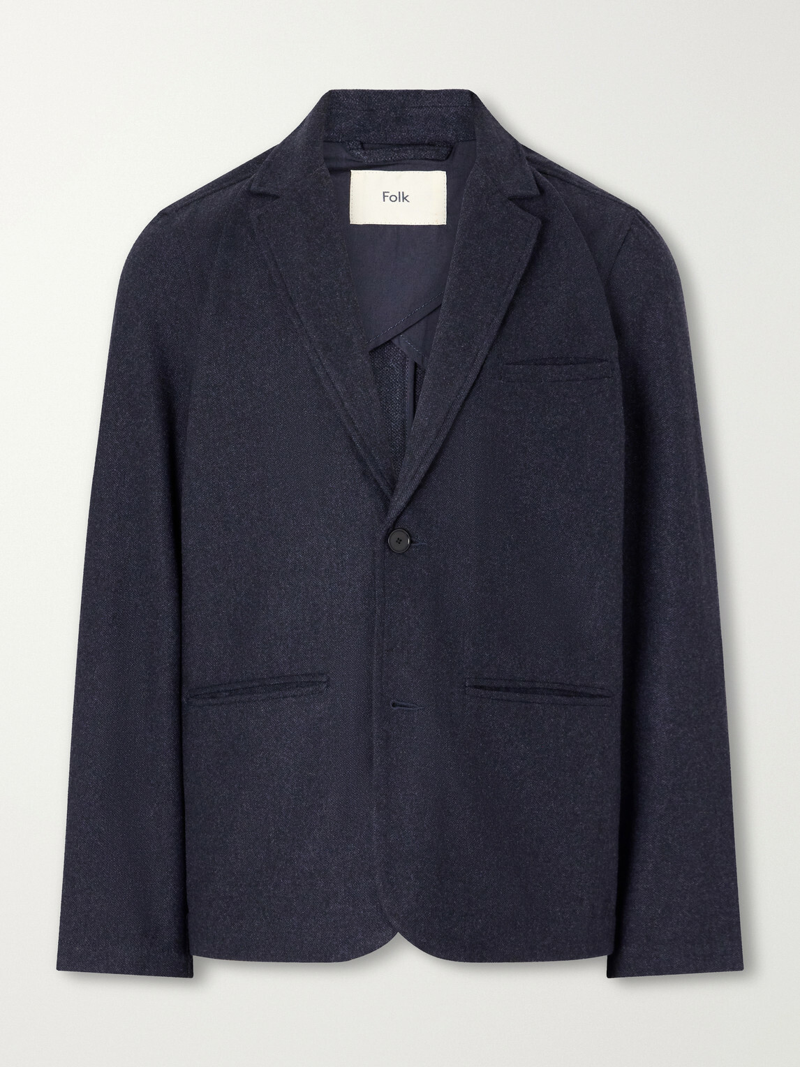 Folk - Assembly Mélange Wool-Blend Suit Jacket - Blue